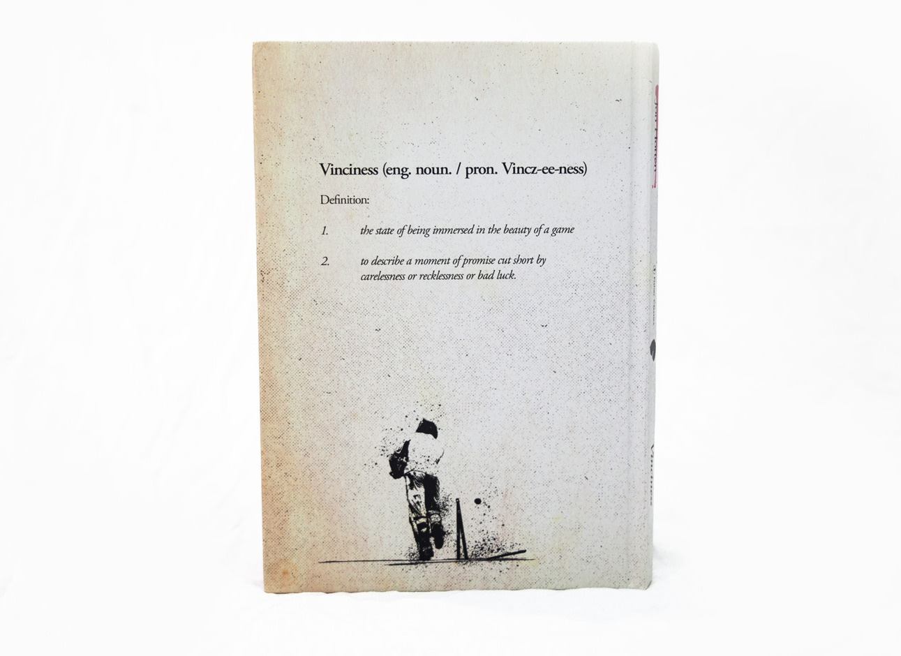 Back cover of Vinciness by Jon Hotten designed by Fisher Classics