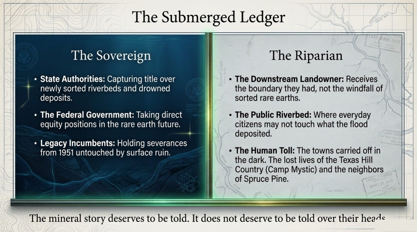 The sovereign and the riparian, side by side The sovereign and the riparian, side by side