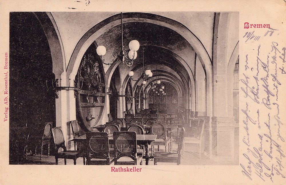 Photograph of the Wine Cellar under Bremen’s City Hall