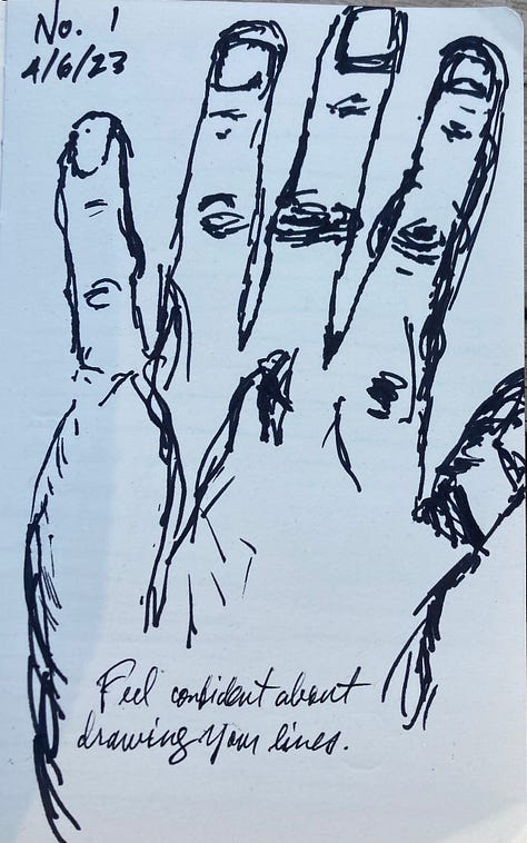 Drawings done in the early days of my drawing class.