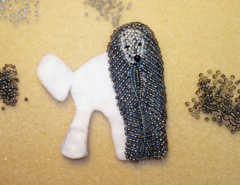 felt poodle beadwork in progress dog collar etsy jewelry custom wearable art felt poodle beadwork in progress dog collar etsy jewelry custom wearable art