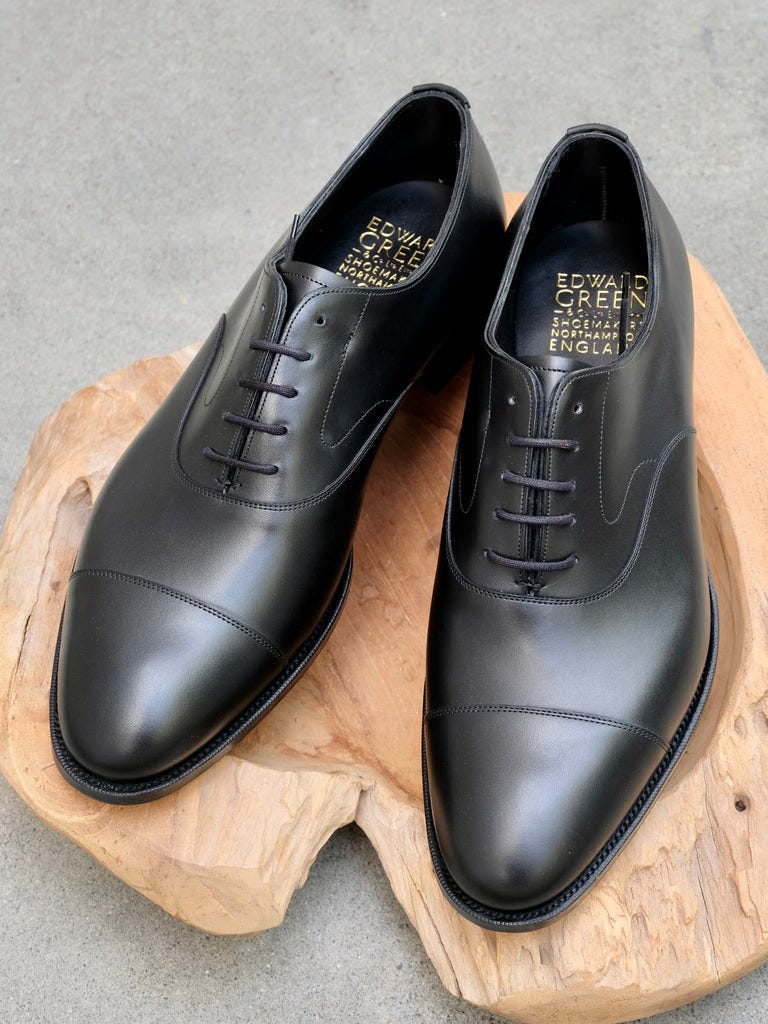 Edward Green Chelsea in Black Calf - 202 Last – Gentlemens Footwear