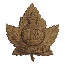 WW1 Canadian 19th Battalion Cap Badge ...