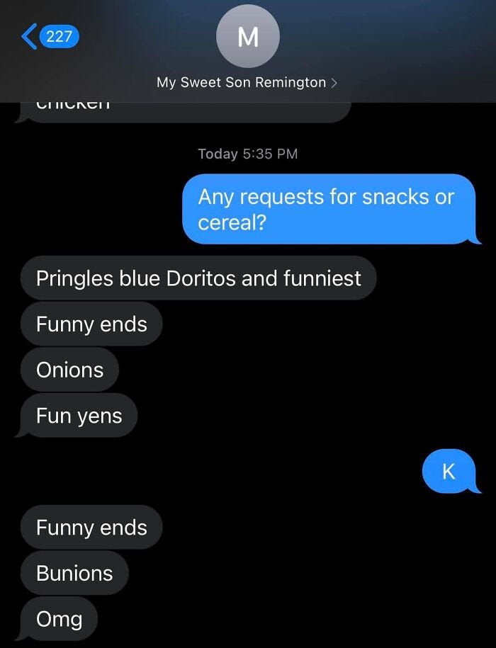 Text From My 10 Yr Old!!! I Laughed Way Too Hard At This!