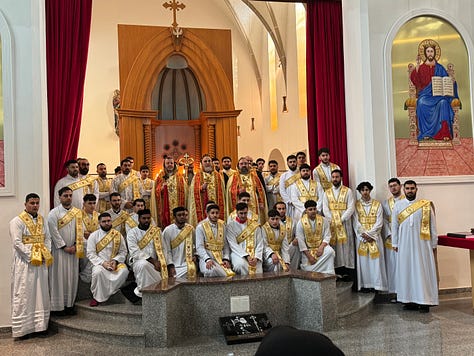 Images of a liturgical church service