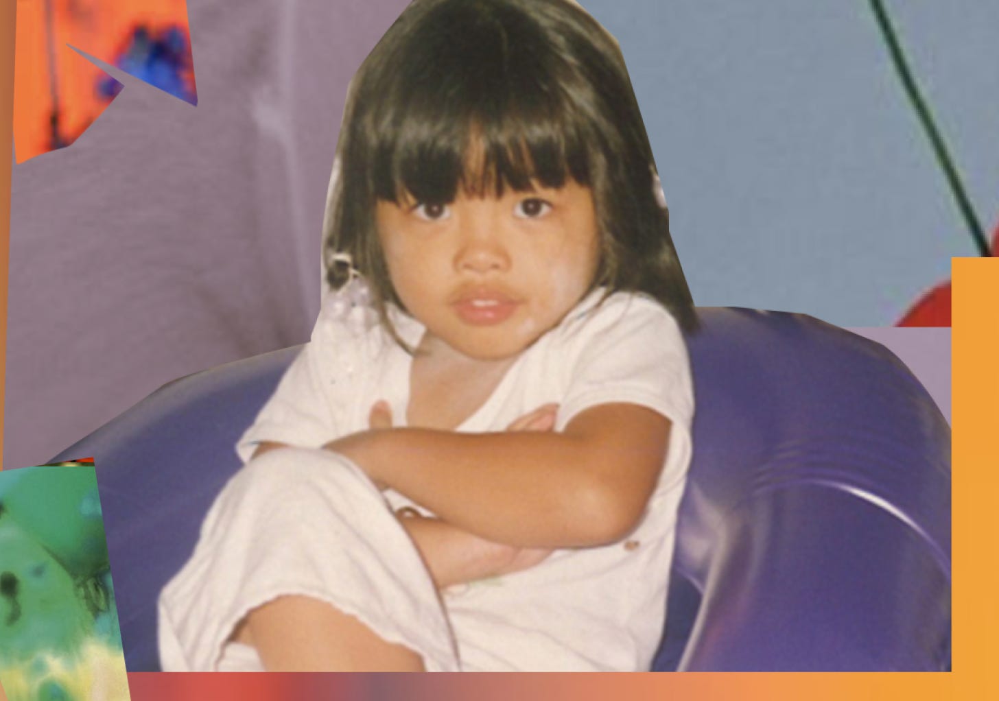 Childhood photos provided by the author