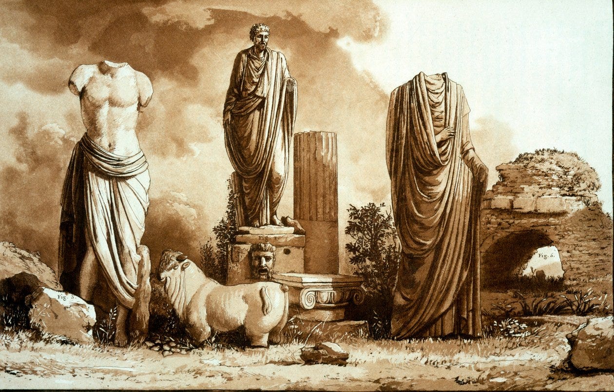Examples of Greek and Roman Sculptures from Various Countries