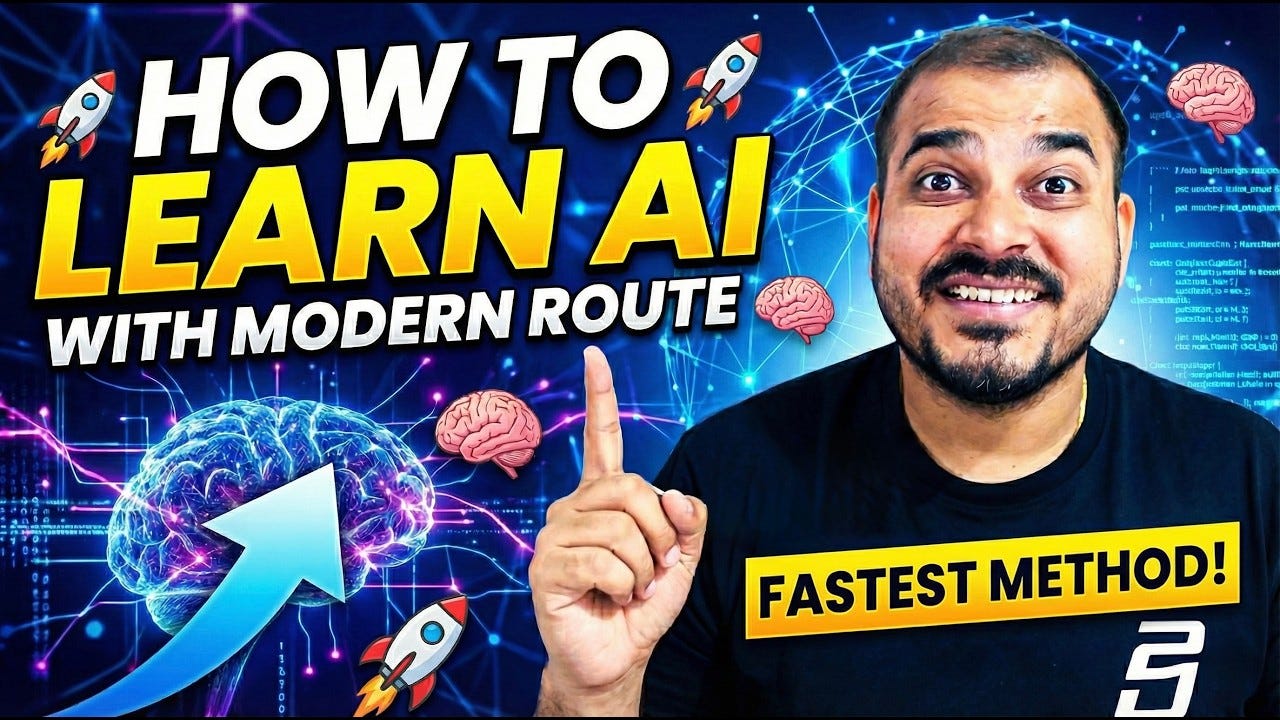 How to Learn AI the Modern Way: A Complete Roadmap from Zero to Full ...
