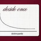 How to earn more by deciding less