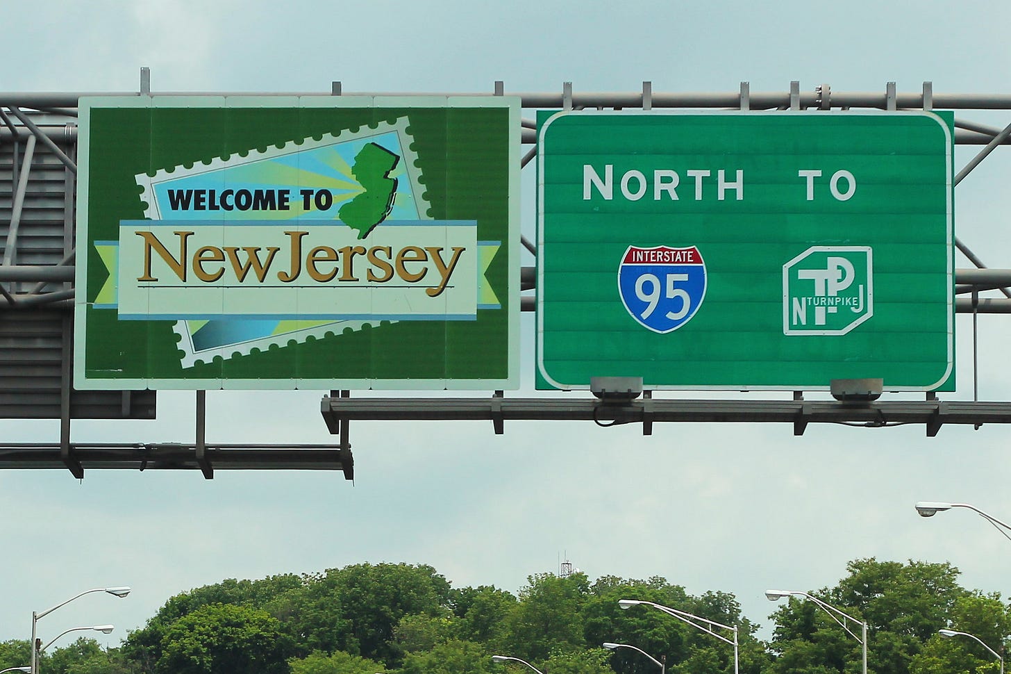 'Welcome to New Jersey' sign 'Welcome to New Jersey' sign