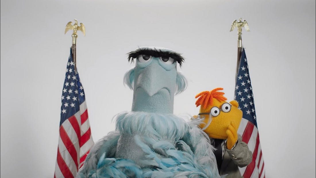 Happy Presidents Day from Sam Eagle and Scooter! | The Muppets