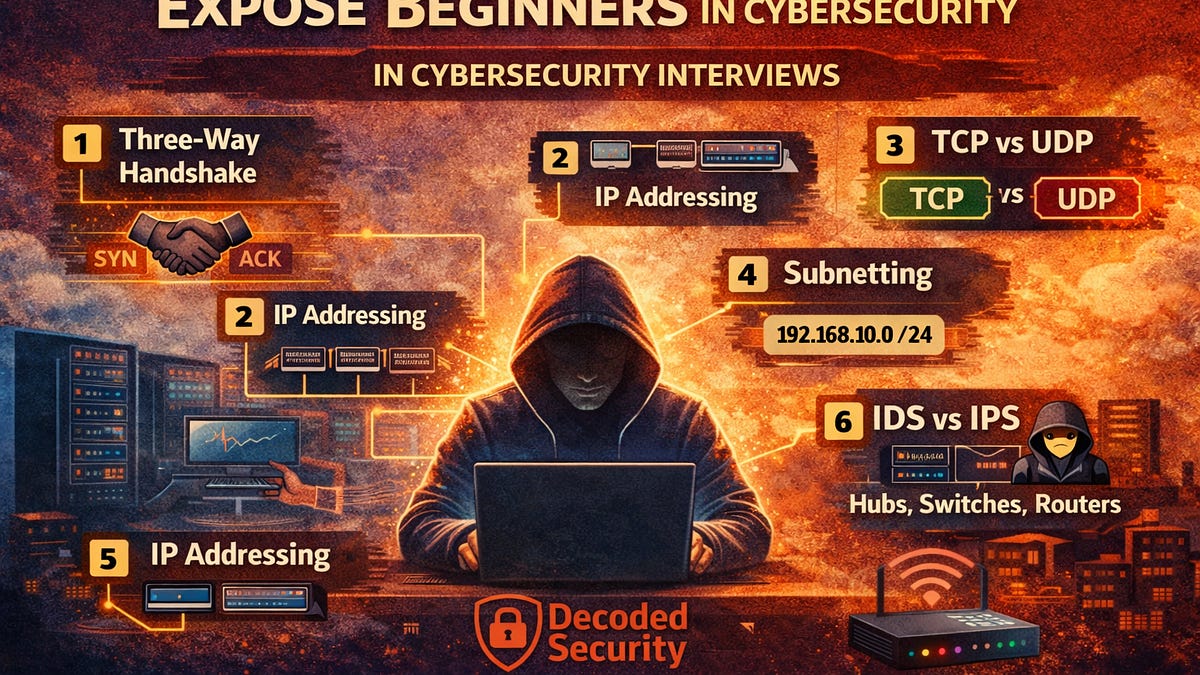 7 Networking Questions That Instantly Expose Beginners in Cybersecurity Interviews