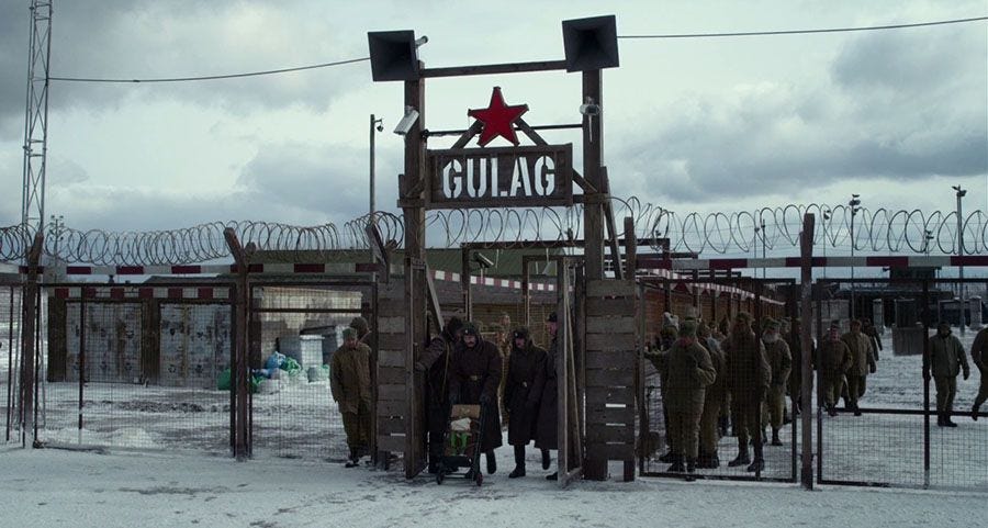 Photo of prisoners in gulag Photo of prisoners in gulag