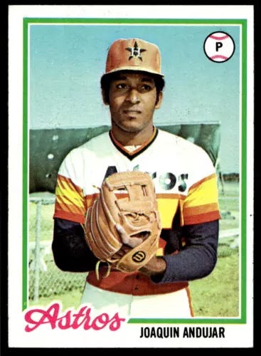 Joaquin Andujar 1978 Topps 158 Houston Astros Baseball Card - Picture 1 of 2