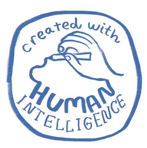 created with Human Intelligence badge by Beth Spencer