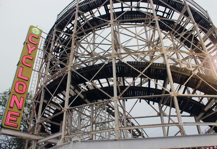 Coney Island Cyclone sign