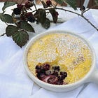 wild blackberries + blackberry gratin