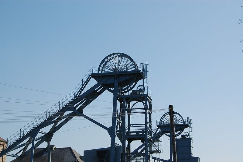 Woodhorn Colliery Pit Head, CC-BY Draco2008 via flickr