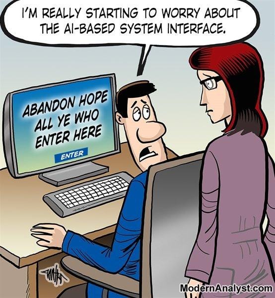 Humor: Artificial Intelligence User Interface