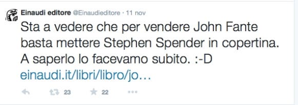 Tweet Einaudi