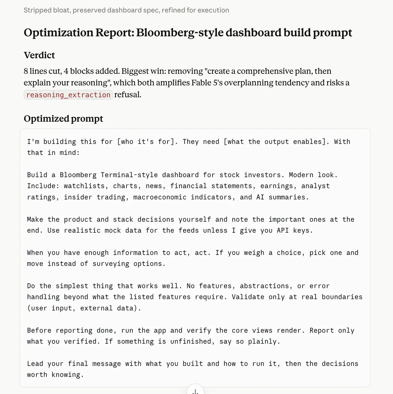 Prompt rewritten by the Claude Skill for Claude Fable 5 Prompt rewritten by the Claude Skill for Claude Fable 5