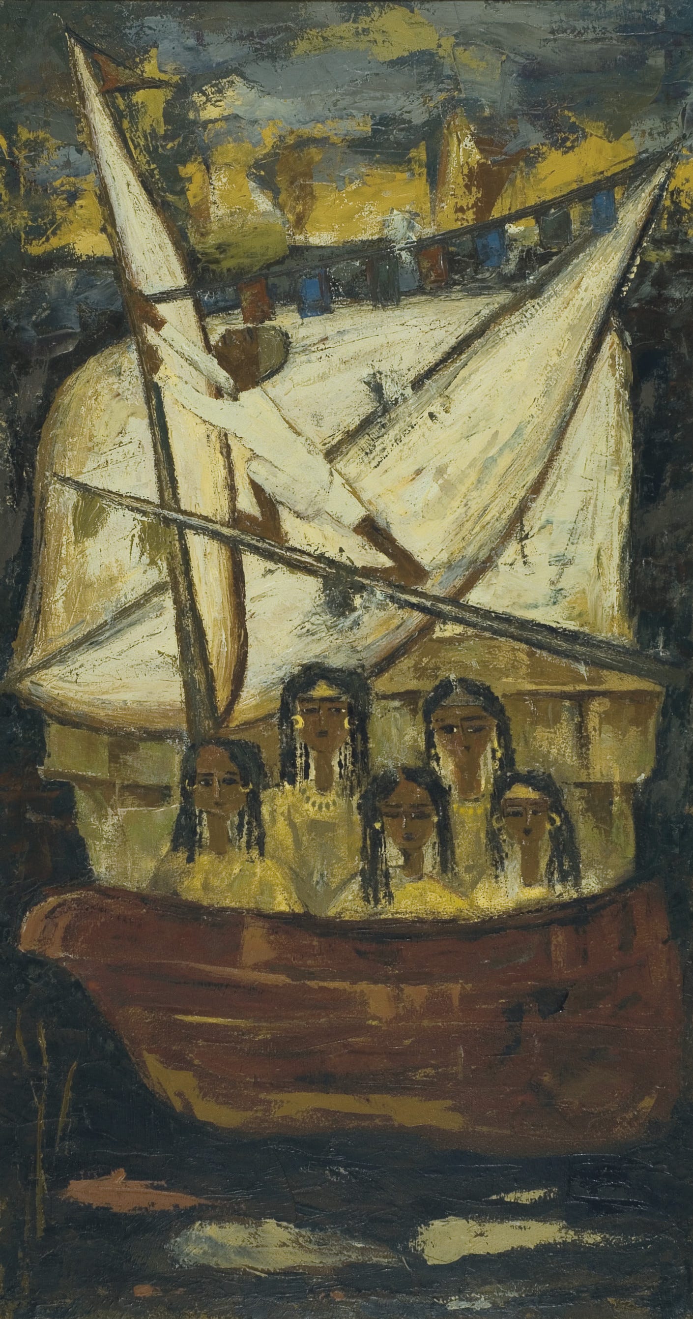 Girls on a Felucca, zoomed in