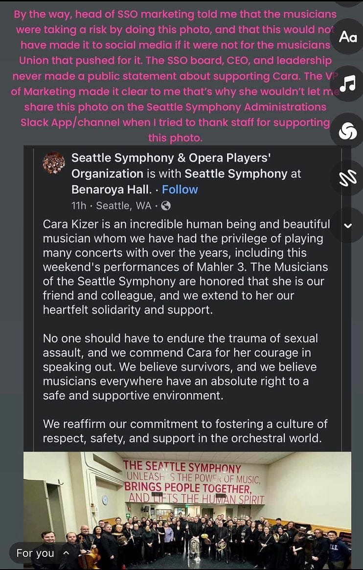 Cara Kizer and Seattle Symphony