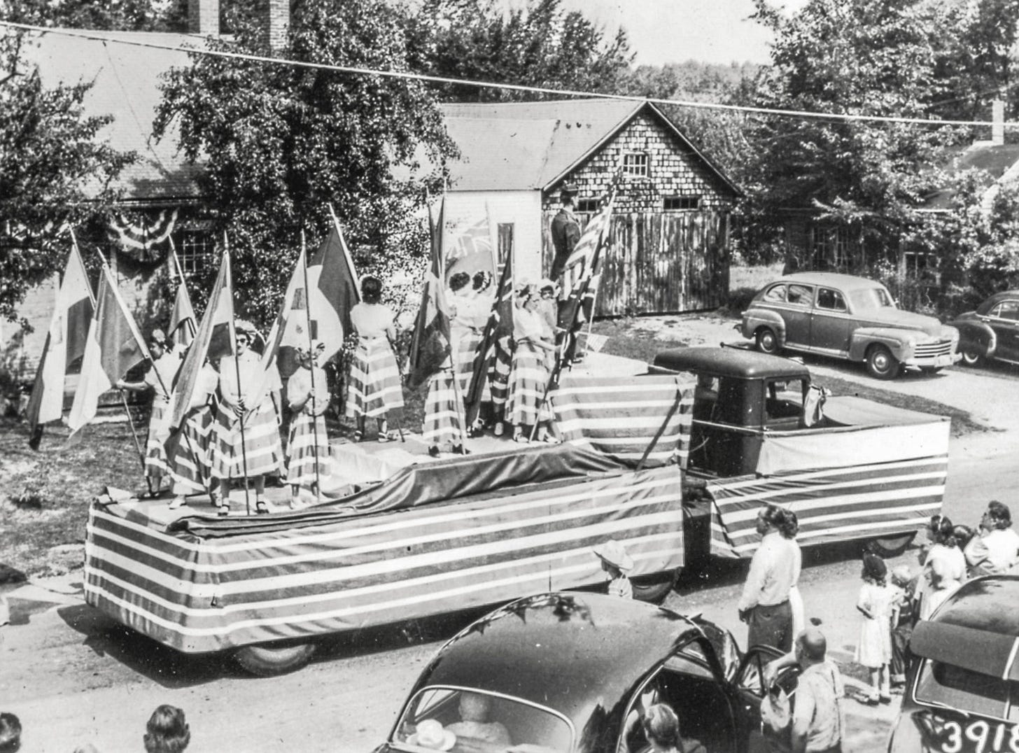 Flags of the Nations float Flags of the Nations float