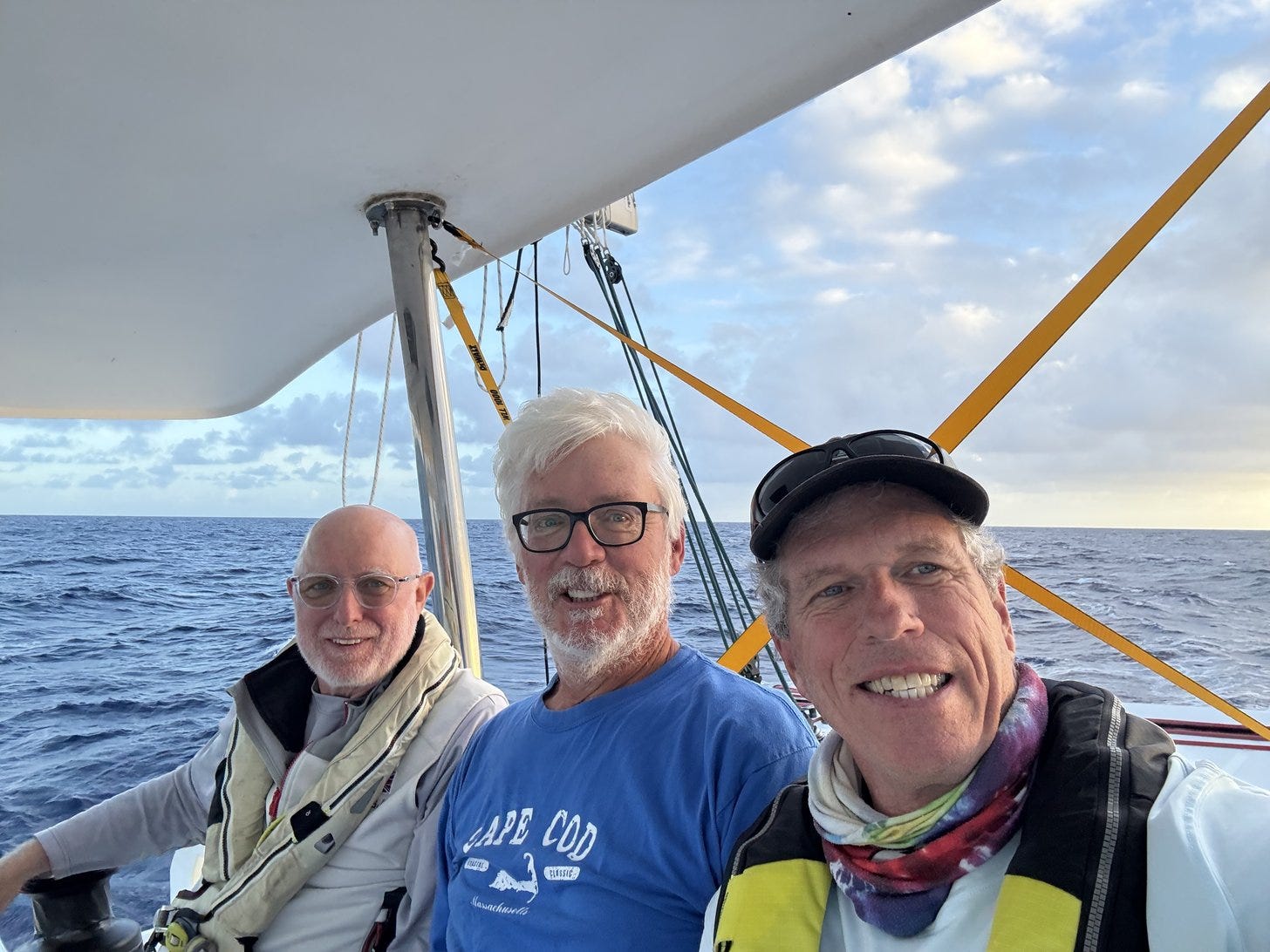 Geoff, Stephen & Steve on deck Geoff, Stephen & Steve on deck