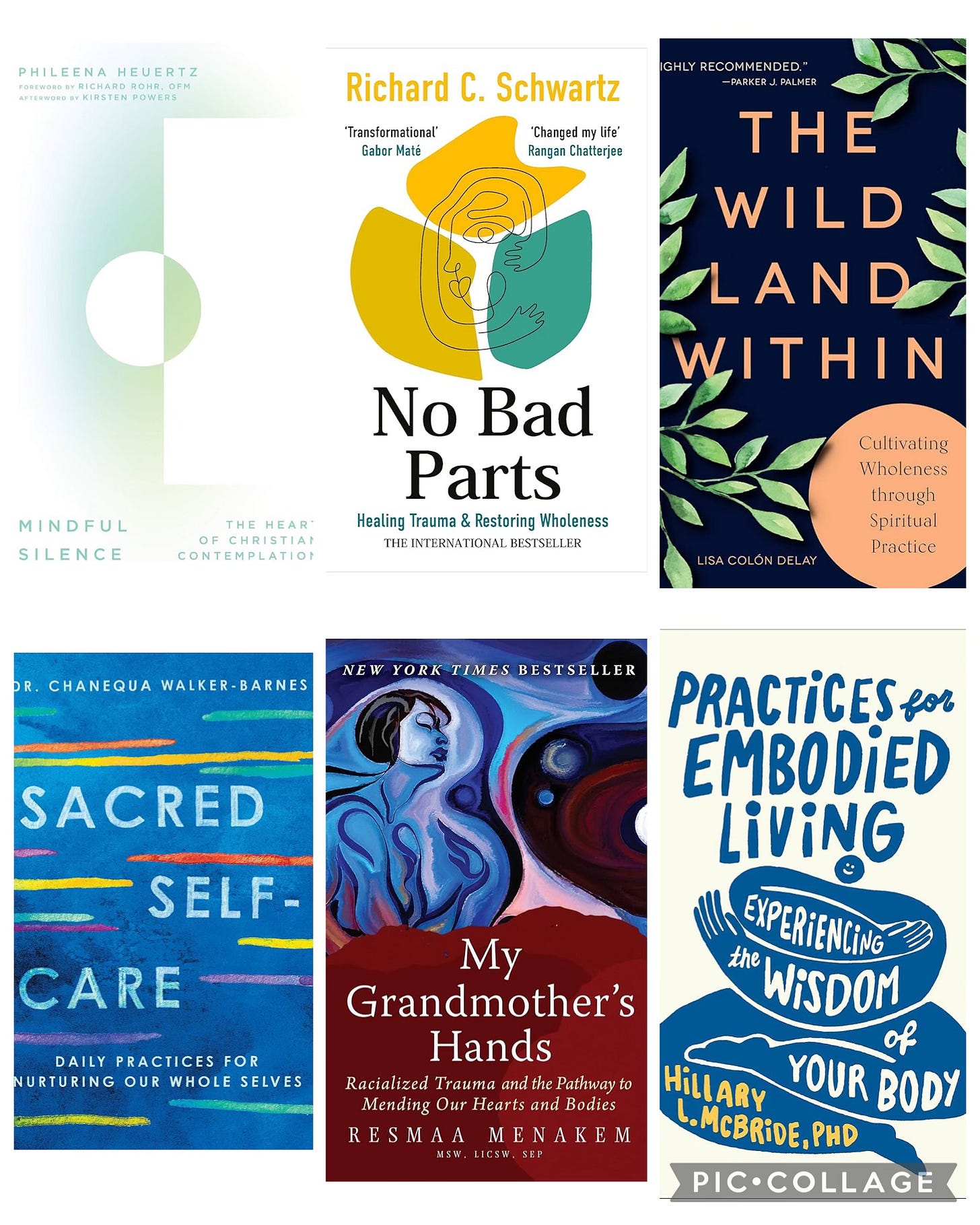 a collage of 6 book covers. The titles and authors are listed below. a collage of 6 book covers. The titles and authors are listed below.