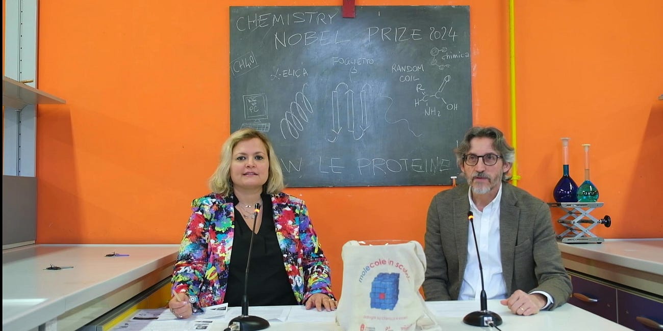 Un filo rosso tra premio nobel, proteine e AI" con Marta Corno e Bartolomeo Civalleri
