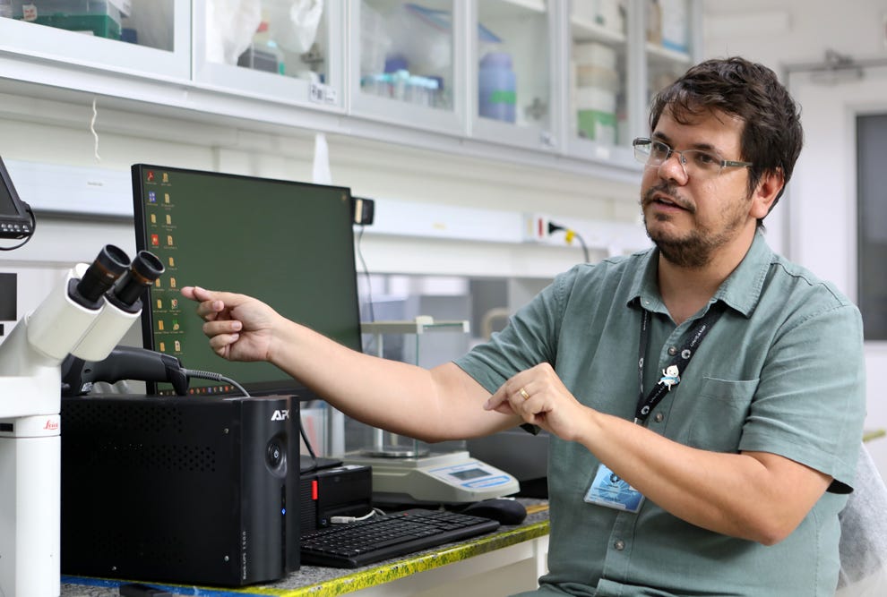 O professor do IB José Luiz Proença Modena: sazonalidade coincide com estação chuvosa amazônica