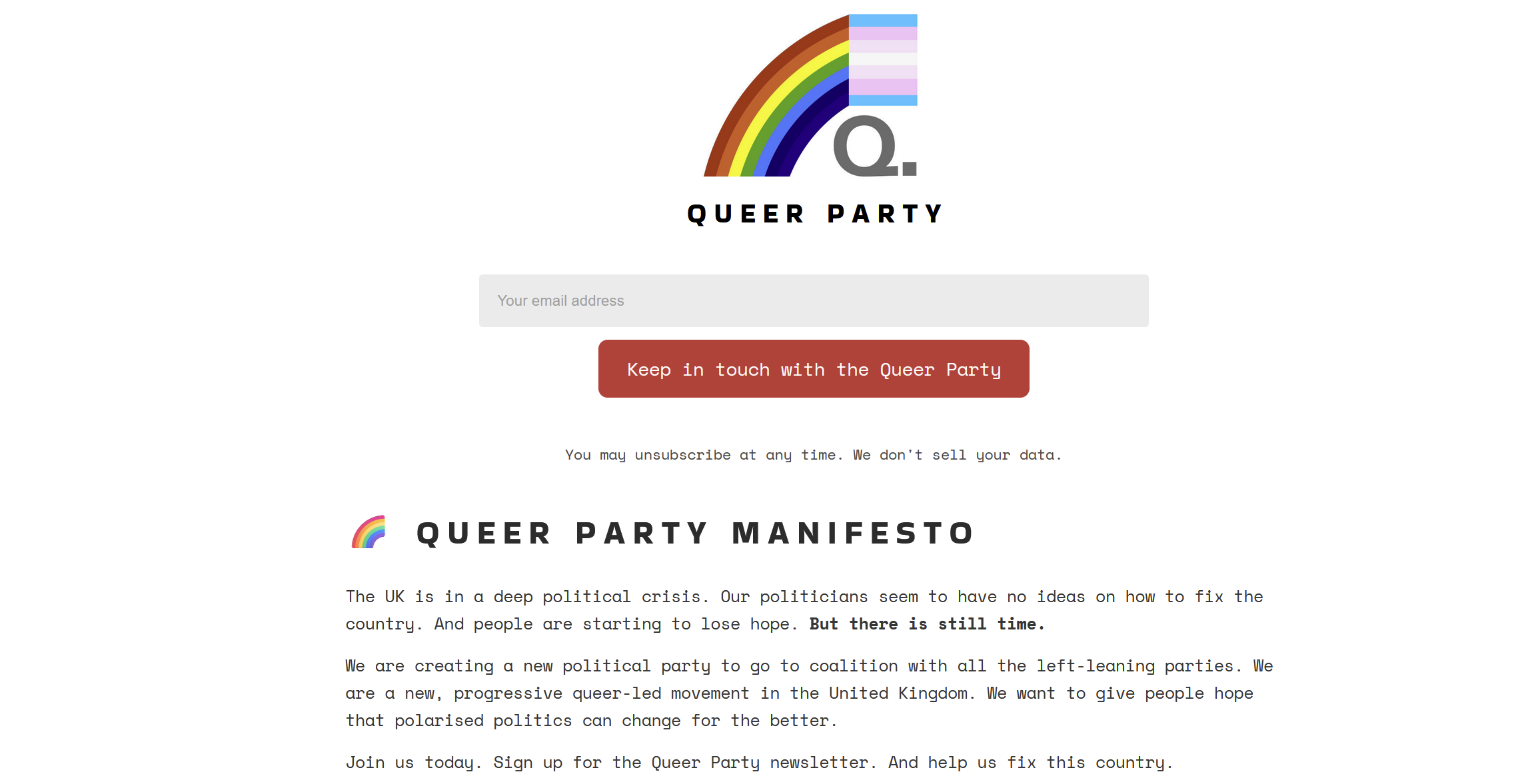 The Queer Party Website