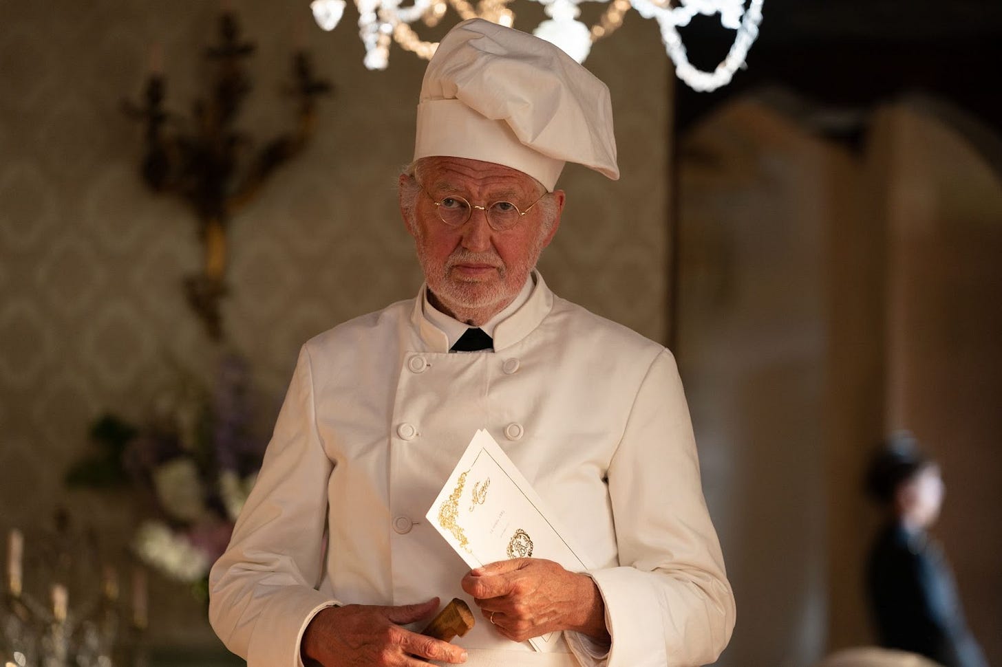Pierre Gagnaire in Tran Anh Hung’s THE TASTE OF THINGS. Pierre Gagnaire in Tran Anh Hung’s THE TASTE OF THINGS.