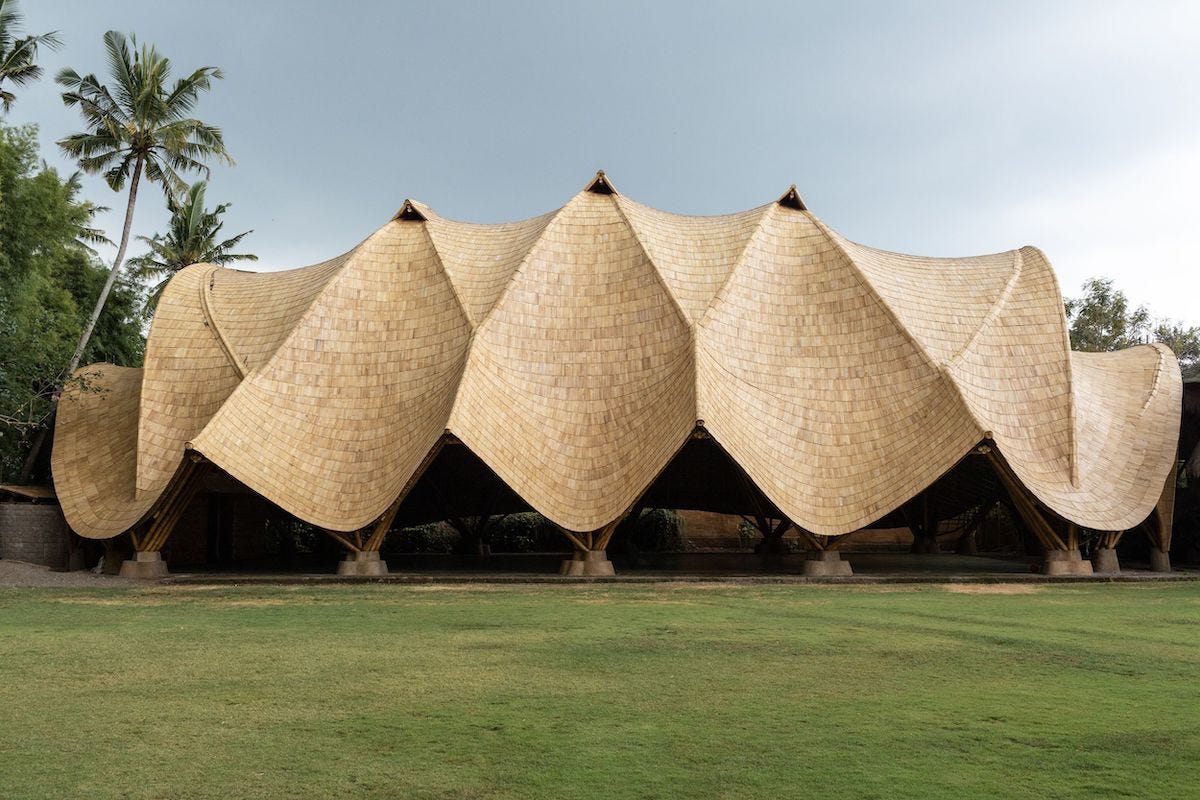 Architects Design Sweeping Bamboo Structure for Bali Green School