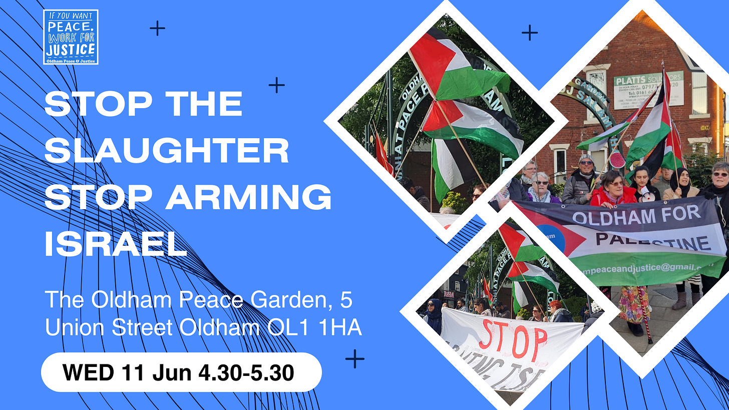 Oldham Peace and Justice Vigil For Palestine