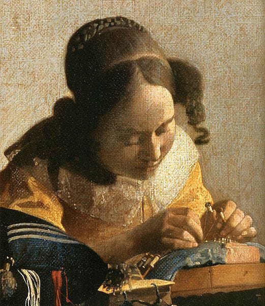 File:Johannes Vermeer - The Lacemaker (detail) - WGA24690.jpg ...