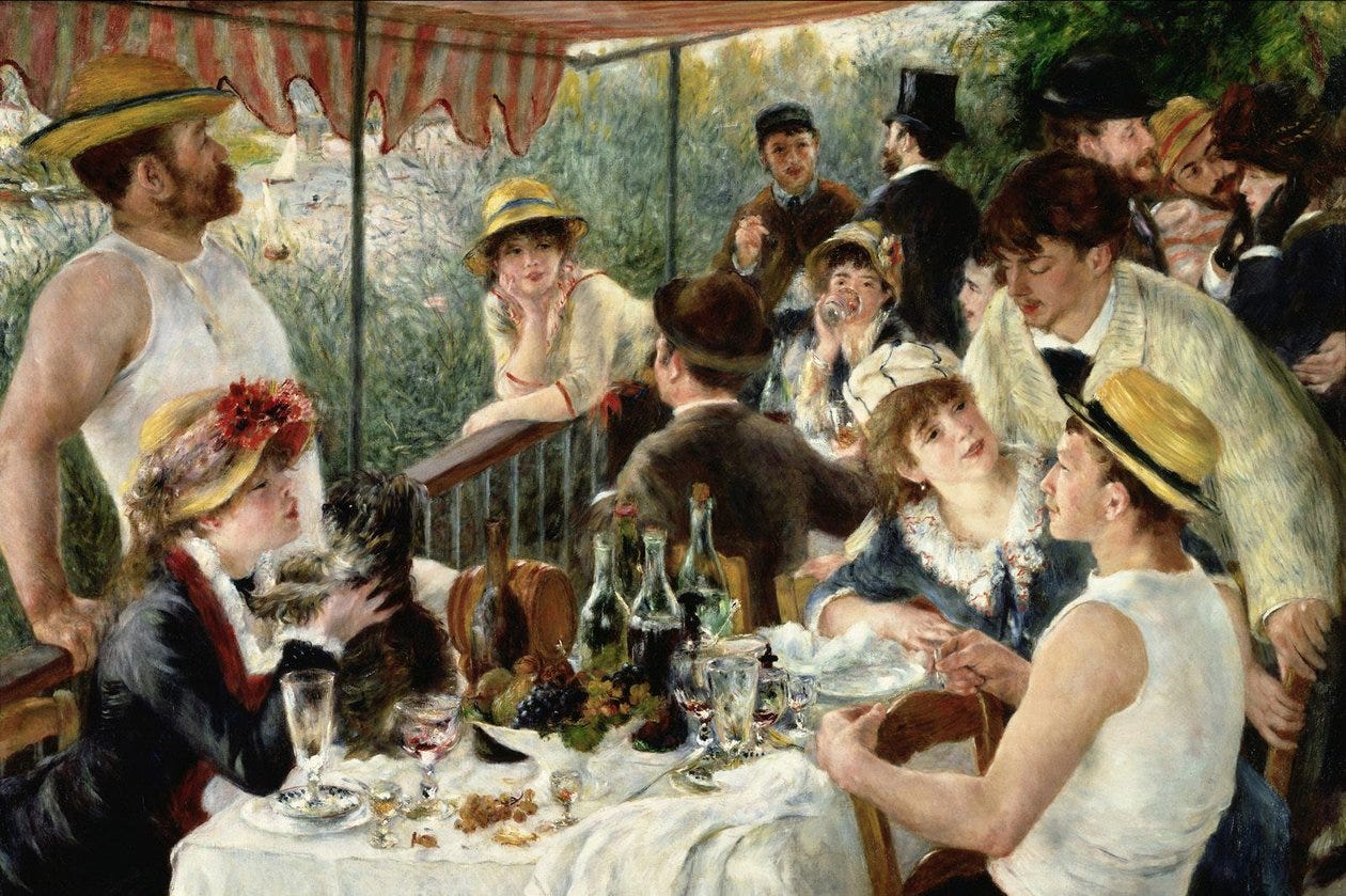 Luncheon of the Boating Party by Pierre Auguste Renoir