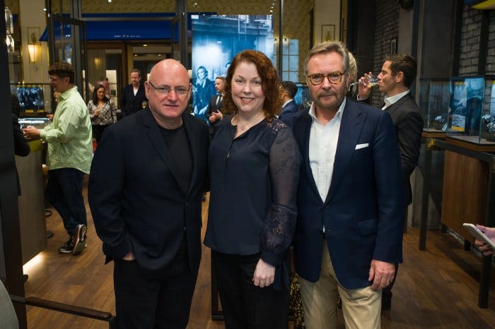 Commander Scott Kelly, RedBar CEO Kathleen McGivney, and WoS CEO Brian Duffy at the opening of the new Breitling Boutique at the Wynn. Commander Scott Kelly, RedBar CEO Kathleen McGivney, and WoS CEO Brian Duffy at the opening of the new Breitling Boutique at the Wynn.