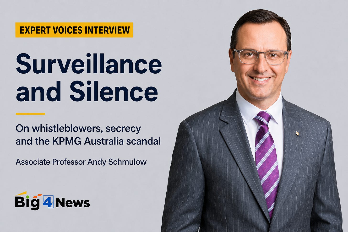Whistleblowers, surveillance and silence: Andy Schmulow on the KPMG Australia scandal Whistleblowers, surveillance and silence: Andy Schmulow on the KPMG Australia scandal