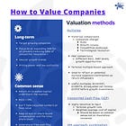 How to Value Companies - Basic Ingredients