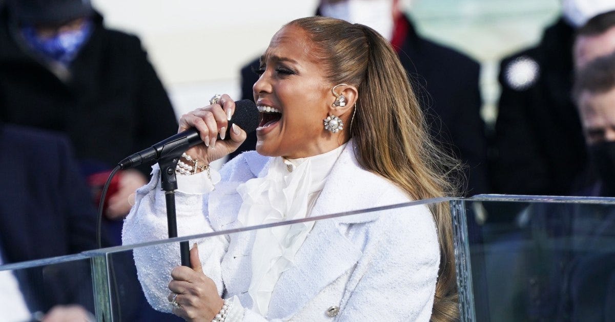 J.Lo Adds 'Let's Get Loud' Into Emotional Inauguration Performance