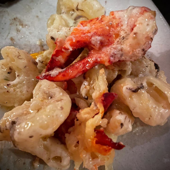 Ridiculous Black Truffle and Lobster Macaroni & Cheese at NoMad Library in Las Vegas, NV