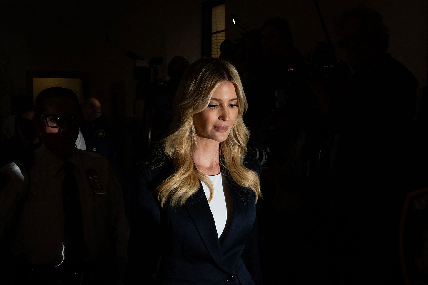 Ivanka Trump leaves the courtroom on Wednesday. Ivanka Trump leaves the courtroom on Wednesday.
