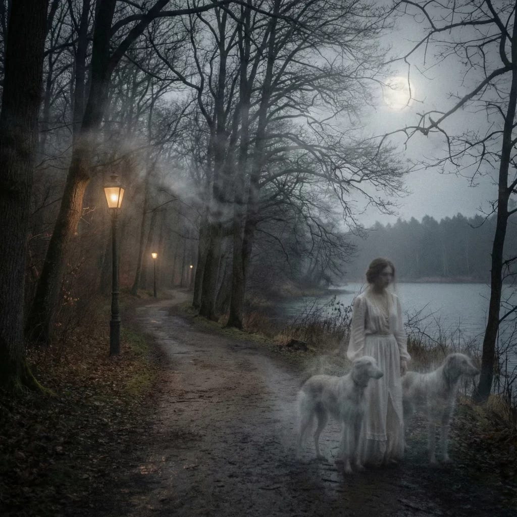 The White Lady of the haunted Durand Eastman Park in Rochester, NY