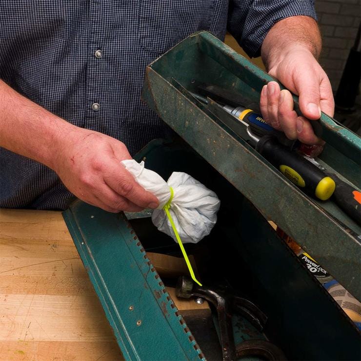 Put a dessicant in your toolbox to keep your tools dry.