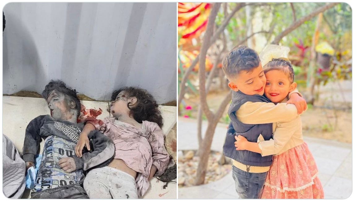 đ©žIsrael slaughtered 104 Palestinians YESTERDAY. 46 children. What kind of "ceasefire" is this?