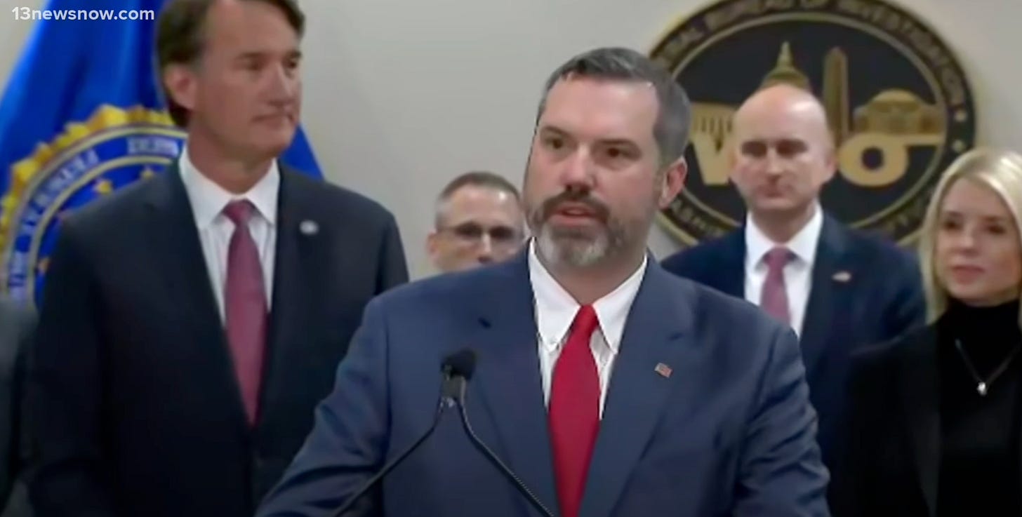 Eric Siebert, fired for refusing to invent crimes to charge Trump's enemies with