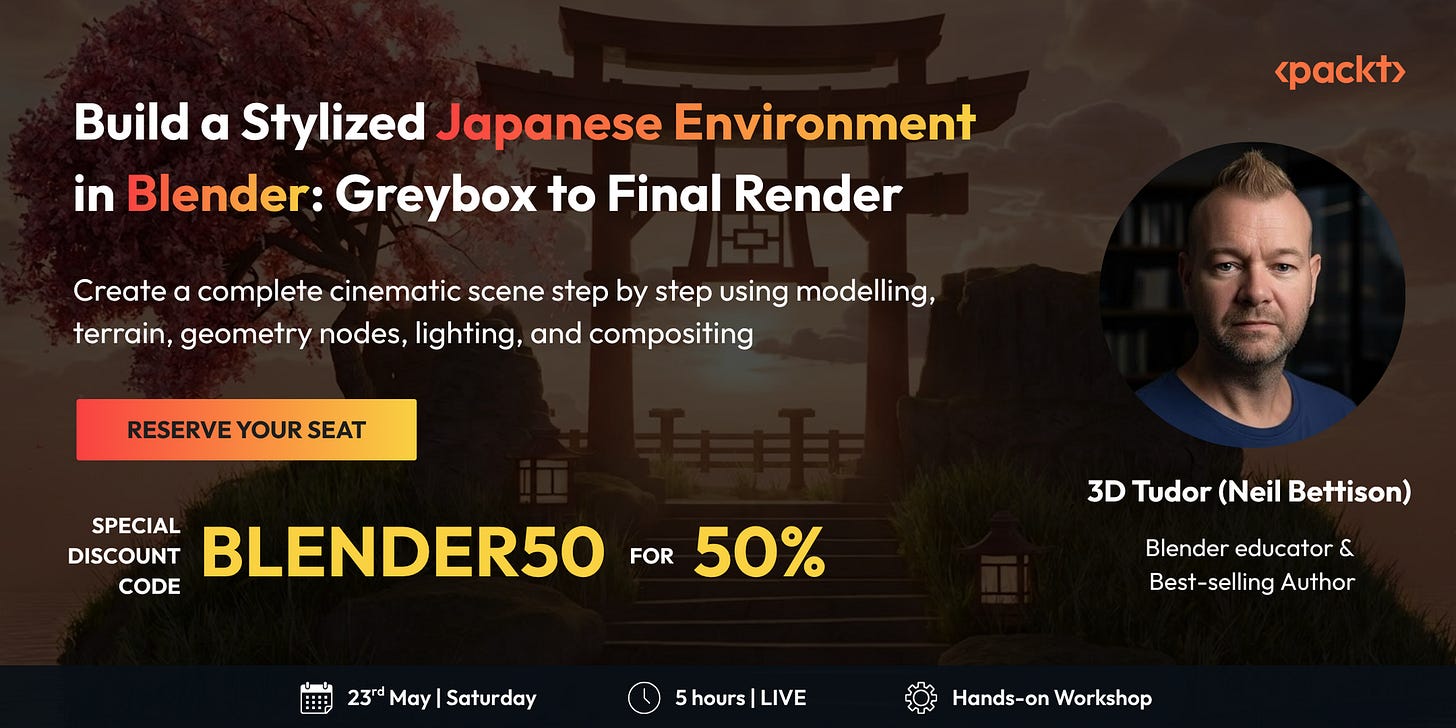 From Greybox to Cinematic: Create a Stylized Japanese Environment in Blender From Greybox to Cinematic: Create a Stylized Japanese Environment in Blender