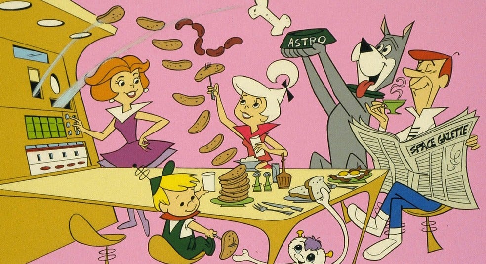 Grandma and George Jetson Come to Dinner | Alluserv